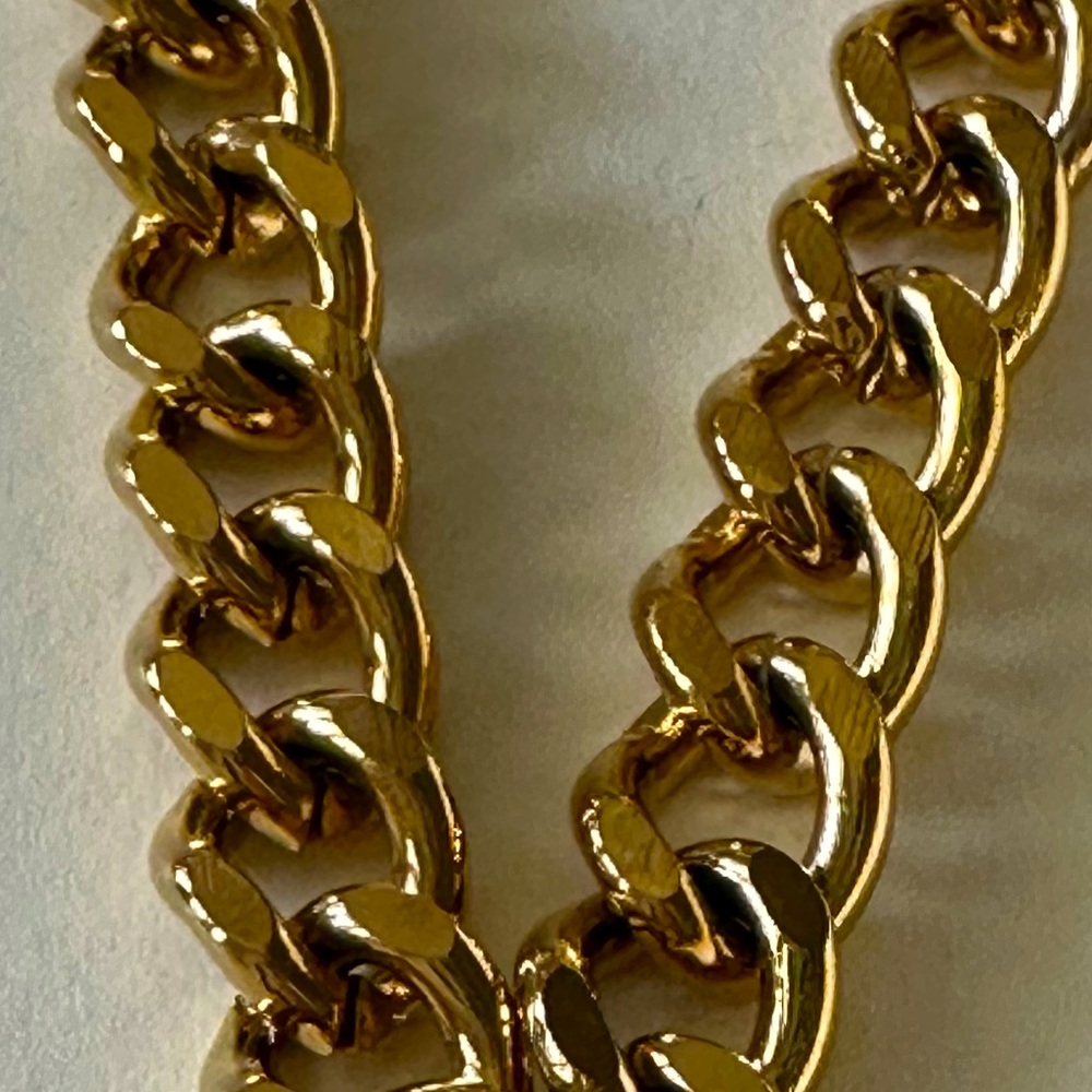 Sale last one Tory Burch chunky chain &  Logo pendant necklace - Picture 7 of 8